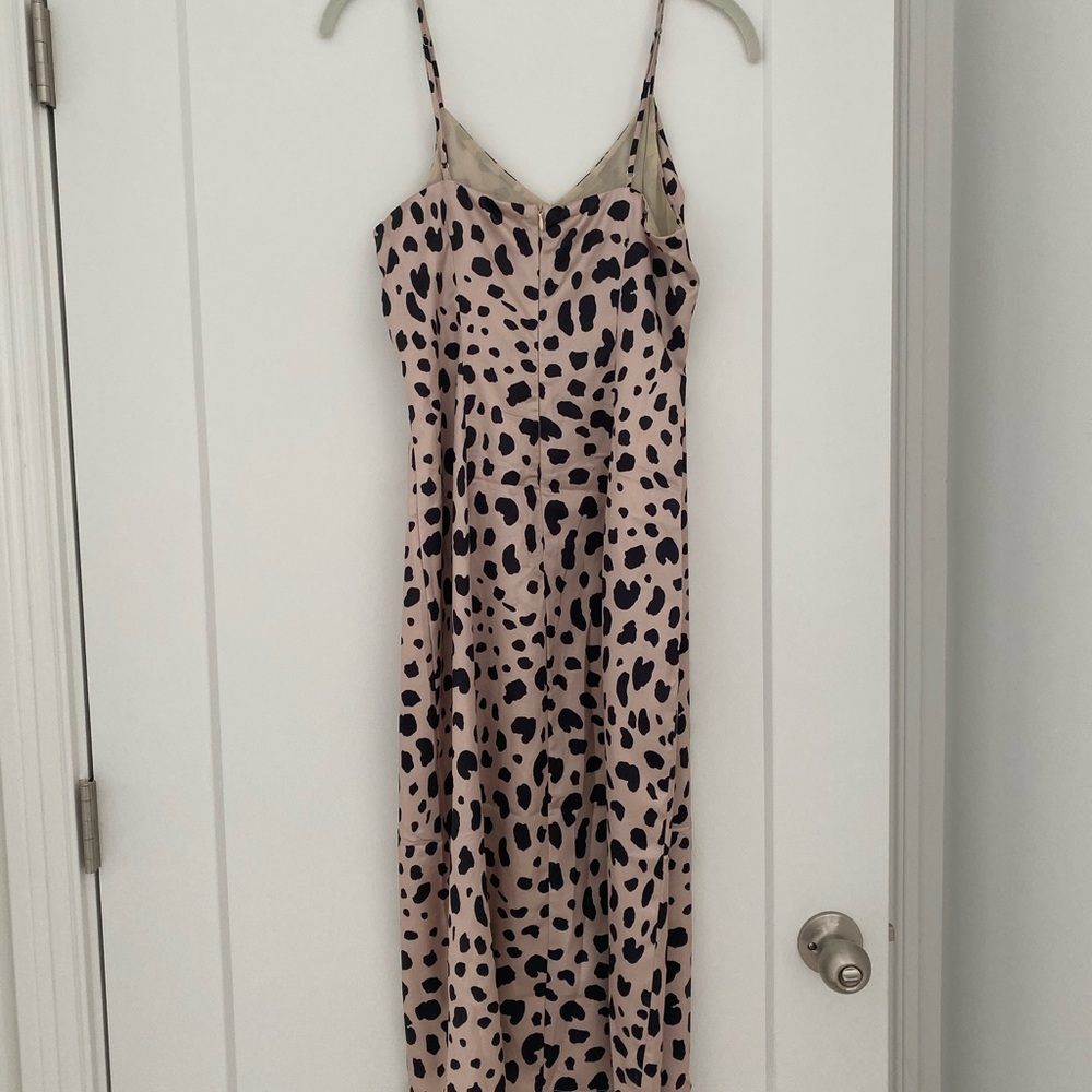 Fast Feline Leopard Midi Slip Dress